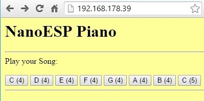 Die Piano Webseite