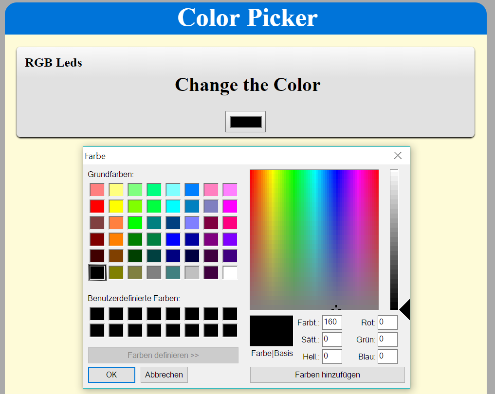 Das Color-Picker-Element